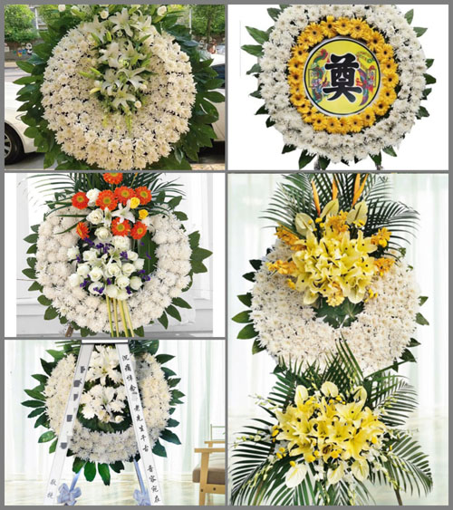 安徽六安市霍山县漫水河镇道士冲村花圈速递